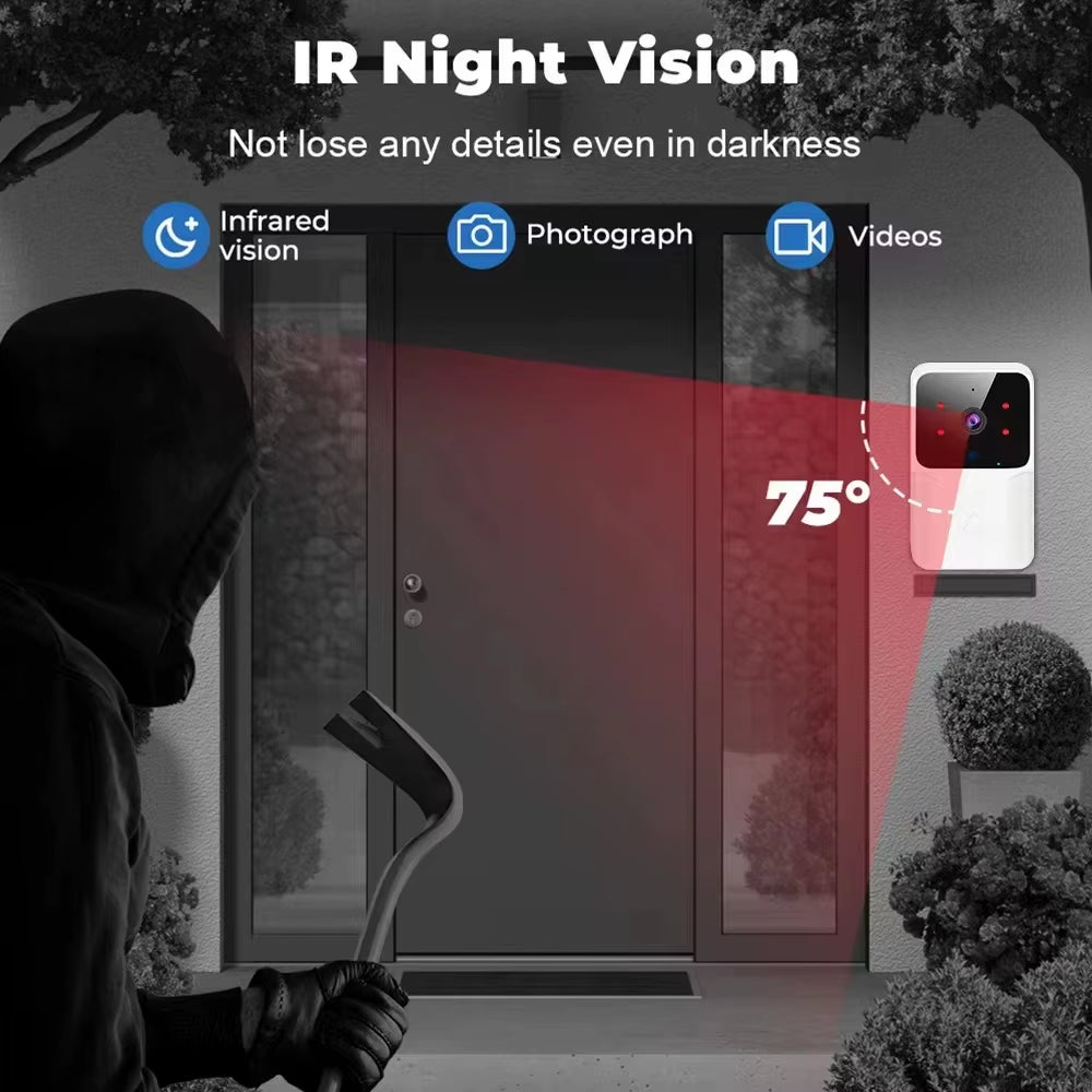 Xiaomi Doorbell with HD Camera Wireless Wifi Video Doorbell Outdoor Phone Door Bell Camera IR Alarm Security Intercom Smart Home