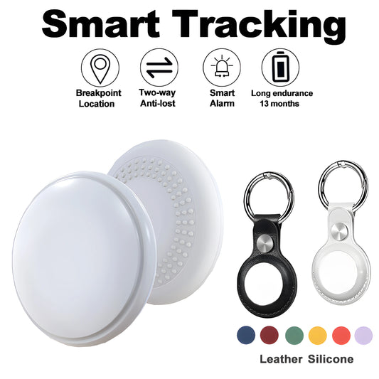 New GPS Smart Tag Finder Tracker Anti-Lost Device Locator for Apple Find My App Kids Dog Car Tracking Silicone Leather Case